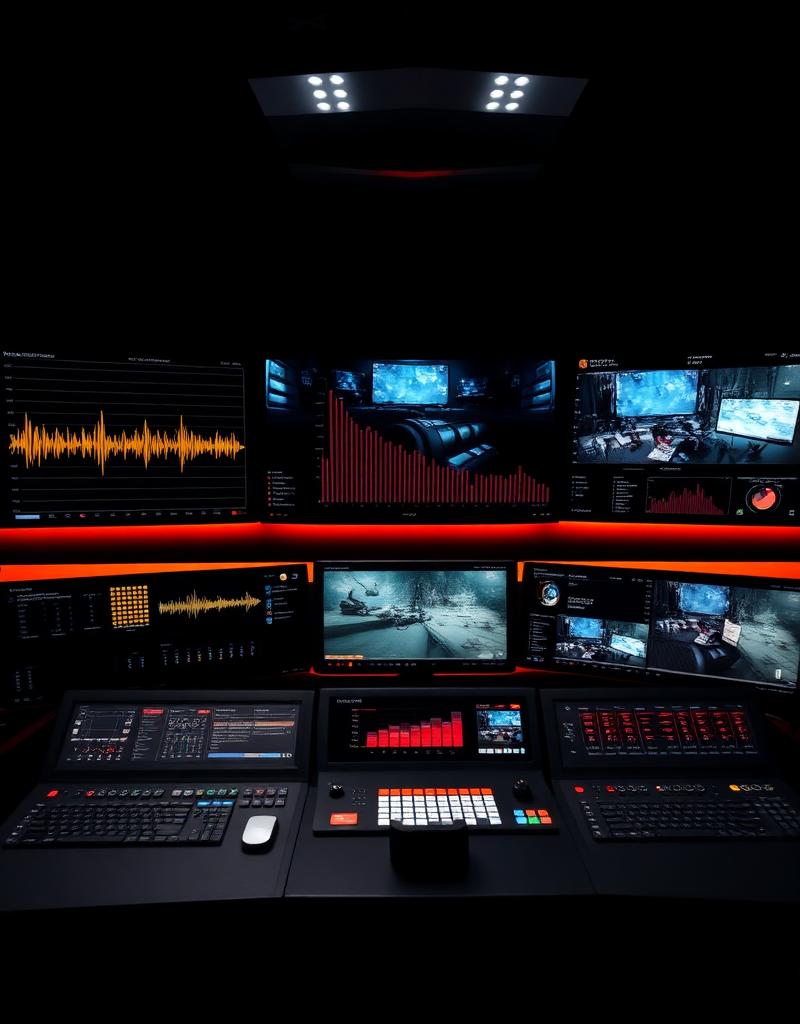 Painel de controle do Vision Software